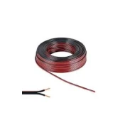 2X0,75MM BİTİŞİK KABLO KIRMIZI SİYAH (1 Metre)