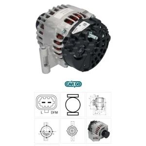 OPEL AGİLLA ASTRA H CORSA SUZUKI SWIFT 12V 120 AMPER ALTERNATOR VALEO TIP YANDAN SOKETLI