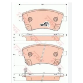 DISK BALATA HYUNDAI IX 20 KIA VENGA ON 09- GDB3509