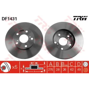 FREN DISK LEXUS, TOYOTA Avalon; Avensis Verso; Camry; ES; Estima; Estima Hybrid; Gaia; Ipsum;