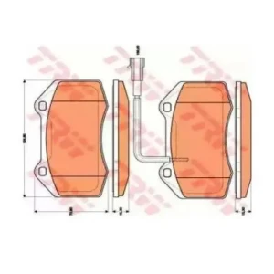DISK BALATA FIAT GRANDE PUNTO 1.4 ABARS ON IKAZ KABLO GDB1812