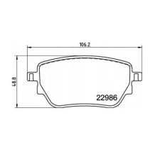 DISK BALATA MERCEDES-BENZ A 160; A 160 d; A 160 d Limousine; A 180; A 180 0986424889