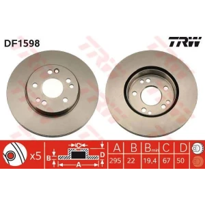 FREN DİSKİ ÖN MER-W124 KASA HK