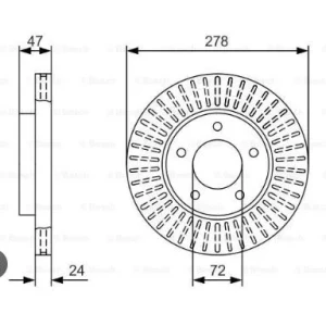 FREN DISKI ON FORD Escape 2.3i 4×4; Maverick 2.0i; Maverick 2.0i 4×4; Maverick 2.3i; 303mm