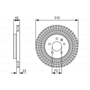FREN DISKI ARKA OPEL ZAFIRA 1.4 1.6 2.0 TURBO 2012- 315mm 13502866 13586855