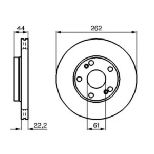 FREN DISKI ON RENAULT Laguna I; Safrane 7700802233 7701204301 7701204496 7701205229
