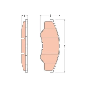 DISK BALATA TOYOTA HI-LUX 2.5-4D 2006- ON GDB3500