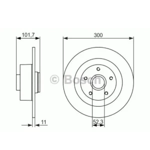 FREN DİSK LAGUNA III ARKA DF6126S
