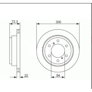 FREN DISK ARKA MITSUBISHI Pajero MR418067