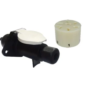 7LI TIR RÖMORK FİŞİ PLASTİK BEYAZ KAPAKLI YEDILI S TIP