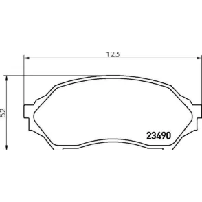 DISK BALATA MAZDA-323 ON 08/98 GDB3193
