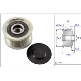ALT RULMANLI KASNAK FIAT DOBLO-LINEA EGEA-1,6D MULTIJET 6 Kanal DENSO TIP F-238822 B F032335279 ILE AYNI