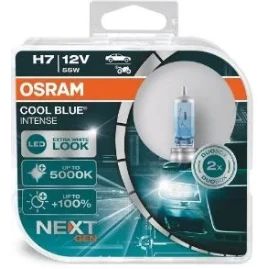 12V H7 AMPUL %100. FAZLA ISIK+5000K BEYAZ ISIK TK.