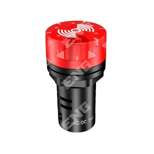 LED İKAZLI BUZZER KIRMIZI 24V