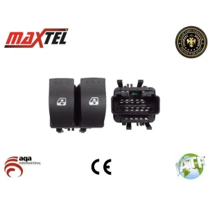CAM AÇMA DÜĞMESİ ÖN SOL MEGANE II (02-08) TRAFIC II (EL,FL,JL) (01-14) / VIVARO A (01-14) SİYAH