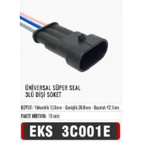 UNIVERSAL SUPER SEAL SOKET 3 LU ERKEK