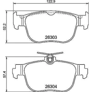FREN BALATA AUDI A3 2022 ARKA 5WA698451E