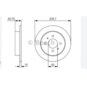 FREN DİSK MITSUBISHI CARISMA ARKA1996 1998 DF4319