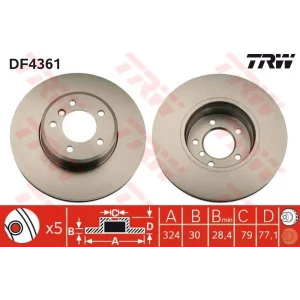 FREN DİSKİ ÖN BMW 5 E60 E61 BMW 6 E63 HAVALI 324mm