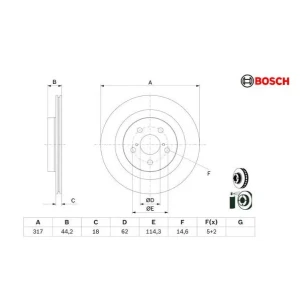 FREN DİSK TOYOTA RAV 4 ARKA 4243142080