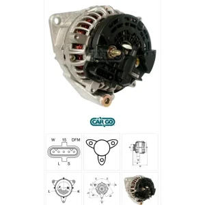 MERCEDES AXOR ATEGO TRUCKS ALTERNATOR 24V 100 AMPER