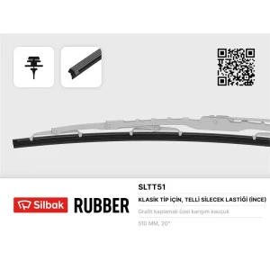 SILBAK Teli üzerinde silecek lastigi 510mm