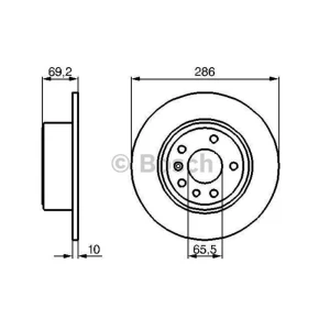 FREN DISKI OPEL, SAAB (SAAB AUTOMOBILE AB), VAUXHALL 900 I; 900 II; 9-3; 9-5; Vectra OPE0569118;