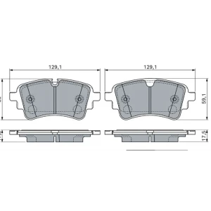 FREN BALATA AUDI A4 A5 A6 ARKA Y.M SEKMANSIZ 4N0698451D