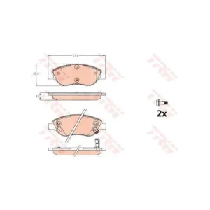 DİSK BALATA FİAT EGEA ÖN 77367923 GDB2228