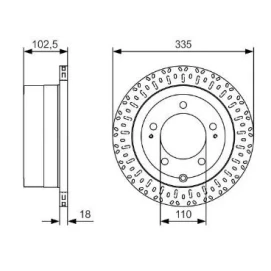 FREN DİSK TOYOTA LAND CRUISER ARKA 4243160240