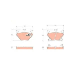 DISK BALATA TOY-COROLLA 16 VVT-I,1,4 16V YARIS 1.0 GDB3243