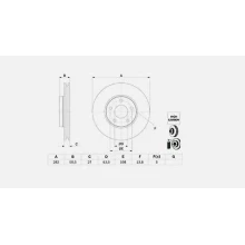 FREN DISKI ON FORD FOCUS IV 2018- 282MM 2305503