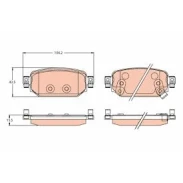 DİSK BALATA MAZDA 3/6 ARKA YM