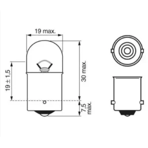 12V 10W 67 AMPÜL 5008 17311