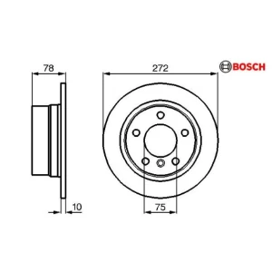 FREN DISKI ARKA BMW 3 E36 316 318 272mm DF4213