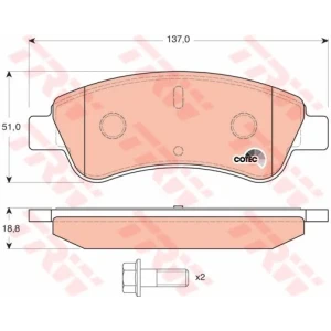 DISK FREN BALATASI ÖN CITROEN BERLINGO 1996- , C-ELYSEE 2012 -, C2 2003-, C3 I 2002-, C3 II 2009-, C3 Picasso 2009-, C4 2004-, C4 CACTUS 2014-, C4 I 2004-, DS3 2009-, XSARA 1997 - 2005, XSARA PICASSO 1999- PEUGEOT PARTNER 1996 -, PARTNER Tepee 2008 -, 100