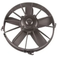 12V 12 KOMPLE YASSI GENİŞ ÜFLEYİCİ AKSİYEL FAN MOTORU 5 KANAT 305MM