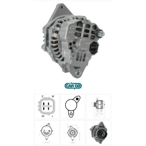HONDA CIVIC VII JAZZ 12V 80 AMPER ALTERNATOR 1.4 23544 WAI01.0060 DENSO TIP