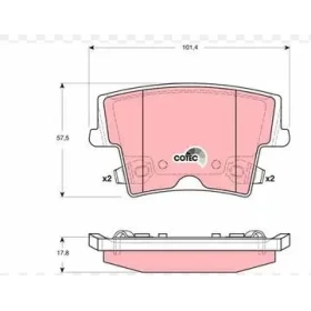 DISK BALATA CHRYSLER-300 C 35,57 09/2004- AR GDB4135