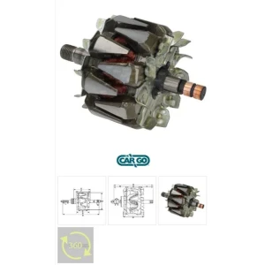 ALT ROTOR 12V 156A FORD TRANSIT V347 JUMPER 2.2HDI BOXER DUCATO BOXER XRT733 BOSCH TIP