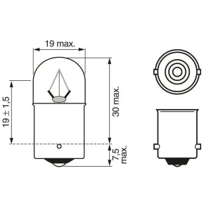 Ampul - Trucklight Maxlife - 24 V - R5W - 5 W - BA15s