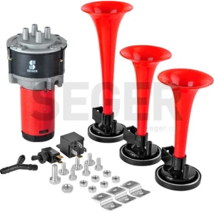 KORNA KOMPRESÖRLÜ ÜÇ PLASTİK BORULU 12V KIRMIZI