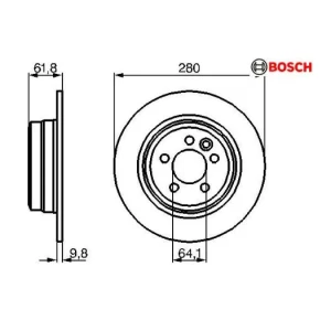 FREN DİSK ARKA MG,ROVER 75; ZT 75 SDB101100 GBD90847 SDB000870 SDB10110