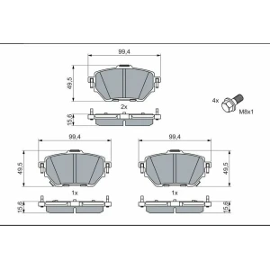 DİSK BALATA TOYOTA COROLLA ARKA 2019- 044660D060