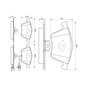 DISK BALATA AUDI A6 ,A8 QUATTRO VOLVO XC90, VW PASSAT ON 0986TB3196 GDB1616 0986494103