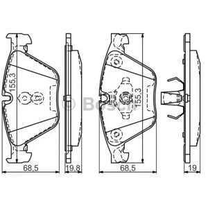 DISK BALATA BMW 518 d Touring; 520 d Touring; 520 d Touring xDrive; 525 d; 525 d Touring; 525 d Tour
