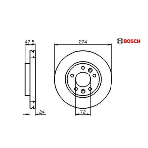 FREN DISKI KIA Carnival; Sedona KIA0K55233251; KIA0K55233251A; KIA0K56A33251; KIAKJ00233251C