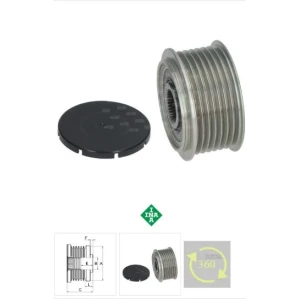 ALT RULMANLI KASNAK HYUNDAI H-1 2,5 CRDI H100 2,5 CRDI-TCI 7 KANAL 37322-4A320 F-576631