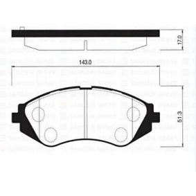 DISK BALATA CHEVROLET EVANDA ON GDB3345