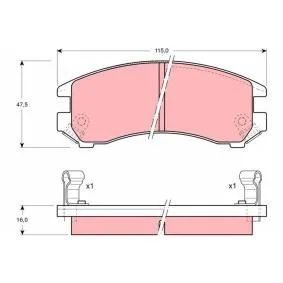 DISK BALATA NISSAN SUNNY/SUZUKI SWIFT ON GDB882
